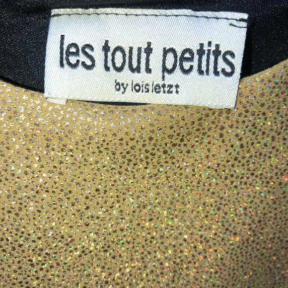 Les Tout Petite Gold Shimmer Dress - Picture 3 of 5